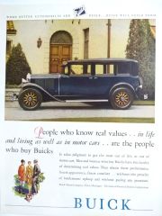 People who know real values.. Buick  / Dergi, gazete reklamı - Efemera