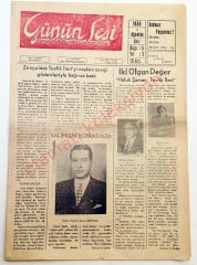 Zonguldak Günün Sesi gazetesi, 11 Ağustos 1959 - Efemera