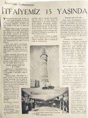 İtfaiyemiz 15 yaşında / 1937 tarihli, dergi haberi