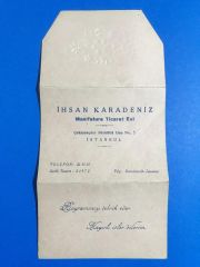 İhsan KARADENİZ Manifatura Ticaret Evi - Bayram Tebriği