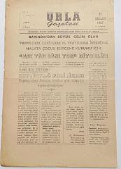 Urla gazetesi, 25 Şubat 1967 - Efemera