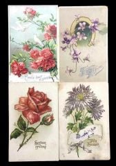 Çiçekler / Yaklaşık yüz yıllık, 11 adet kartpostal