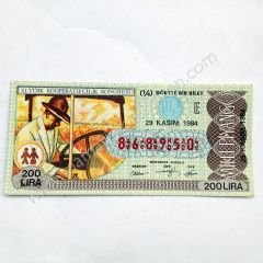29 Kasım 1984 Dörtte bir bilet, milli piyango Atatürk, 11. Türk Kooperatifçilik kongresi, Eski piyango - Efemera