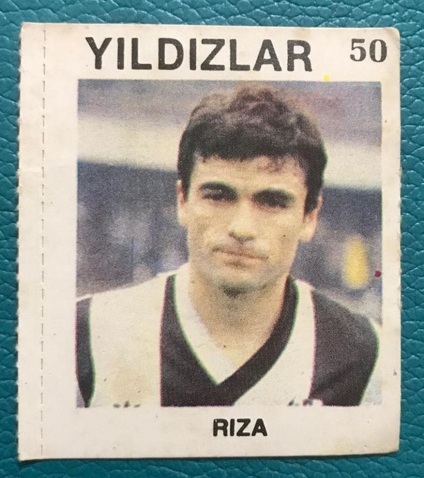 Beşiktaş'lı Rıza - Zevk Başak Firması / Futbolcu kartı - 4.5x5.5