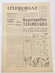 Lüleburgaz Postası gazetesi, 24 Mayıs 1960 - Efemera