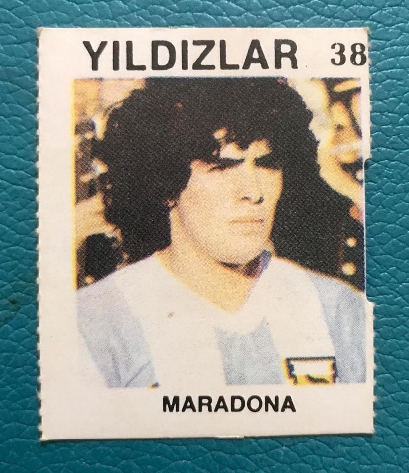 Maradona - Zevk Başak Firması / Futbolcu kartı - 4.5x5.5