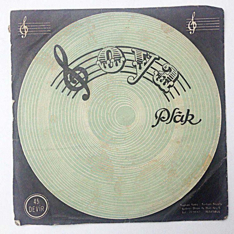 Oya plak - Plak kabı / Kapak içerisinde plak yoktur.