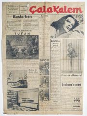 14 ağustos 1943 tarihli, Çalakalem gazetesi - İlk sayı