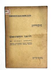 Devletin Tarifi - Orhan ARSAL - Kitap