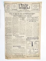 İşçinin Sesi gazetesi 5 Mayıs 1953 ESKİŞEHİR - Gazete