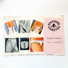 Standart Korstex - Broşür Tıp Eczacılık Efemeraları Korse katalog - Efemera