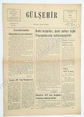 Niğde, Gülşehir gazetesi, 6 Ekim 1965 - Sayı:4 - Efemera