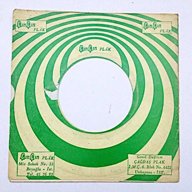 Çınçın plak - Plak kabı / Kapak içerisinde plak yoktur.