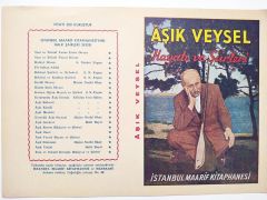 Aşık Veysel Hayatı ve Şiirleri - İstanbul Maarif Kitaphanesi / Kitap kapağı