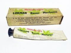 HEMOKSALJİN Lokman Basur Merhemi / Lokman Laboratuarı - Eski İlaç Şişeleri