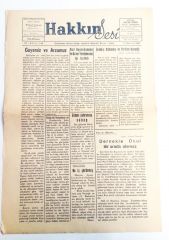 KASTAMONU Hakkın Sesi gazetesi, 17 Haziran 1961 - Efemera