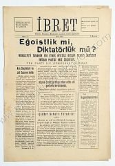 Bursa, İbret gazetesi, 28 Haziran 1952 - Sayı : 2 - Efemera