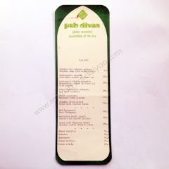 Pub Divan 7,3,1980 Menü - Efemera