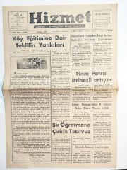 Hizmet gazetesi 11 Mart 1960 TRABZON - Gazete