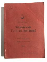 Gizleme Talimnamesi 1932