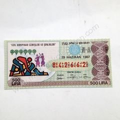 29 Haziran 1987 dörtte bir bilet, milli piyango 626. Kırkpınar güreşleri ve şenlikleri, Eski piyango - Efemera