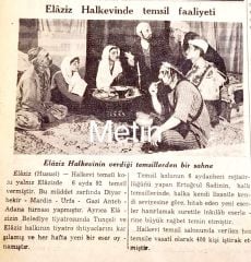 Elaziz Halkevinde temsil faaliyeti 1936 / Dergi, gazete reklamı - Efemera