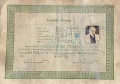 Pirinç Eşya İmalatı - Ustalık belgesi - Efemera