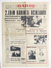 2. Erim kabinesi açıklandı / 12 Aralık 1971 - Gazete