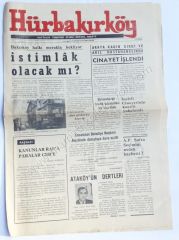 Hürbakırköy gazetesi, 19 aralık 1970 - Sayı:7 Bakırköy efemeraları - Efemera