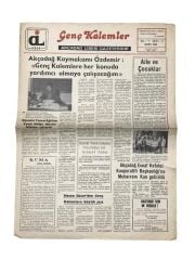 Genç Kalemler gazetesi, Sayı:3 - Şubat 1987 / Akçadağ lisesi gazetesi