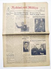 Kral Boris-Yüniş dokuma -Tıp fakültesi-Venizelos haberli. Hakimiyeti Milliye gazetesi
