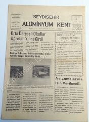 Seydişehir Alüminyum Kent gazetesi, 2 Ekim 1974 Konya - Efemera