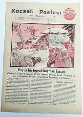 Kocaeli Postası gazetesi, 31 Mart 1948 İzmit, Adapazarı, Cide - Efemera