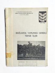 Bağlarda Yapılması Gereken Teknik İşler - Kitap