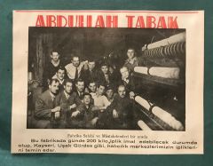 Ahmet TABAK İplik Fabrikası - Dergi Gazete Reklamları
