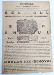 Sinema mecmuası 3 Mart 1936 Bursa zevk sineması, Sinema Efemeraları - Efemera