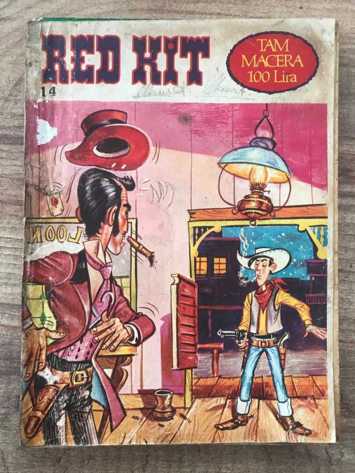 Red Kit - Pot Poker - No:14 / Çizgi Roman (Kapak tamirli)