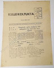 Kelle Koltukta, Haftalık Mizahi Ceride -No:44 - 29 Teşrinisani 1953 SİİRT - Efemera