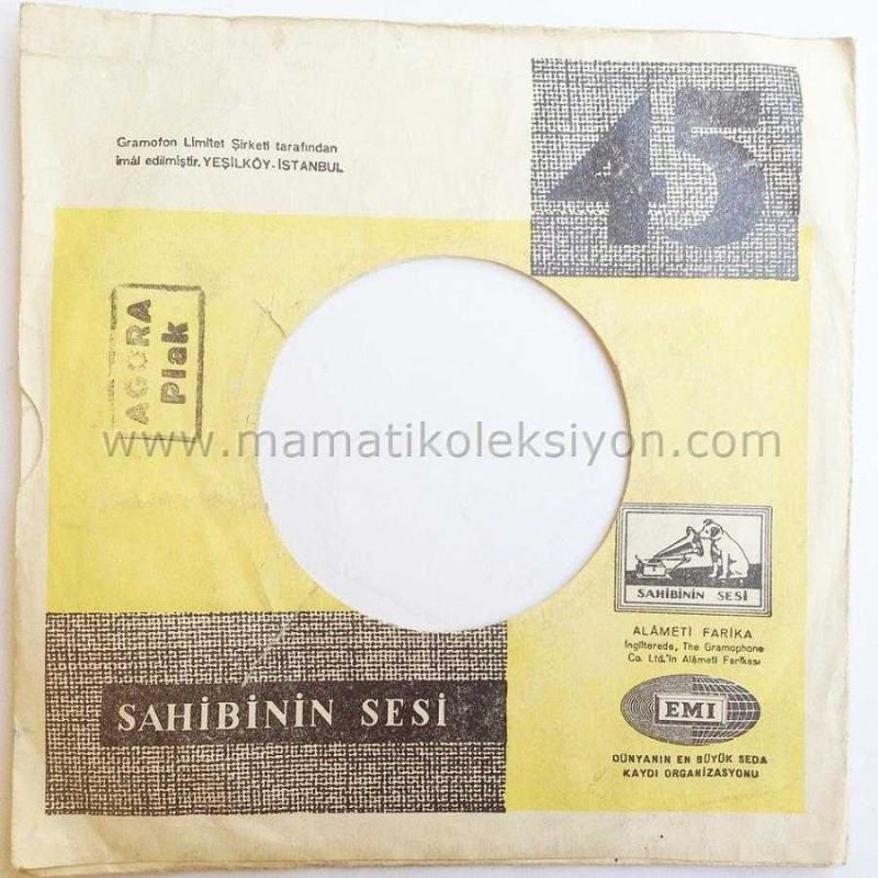 Bakırköy Agora Plak kaşeli, plak kapağı / Kapak içerisinde plak yoktur.