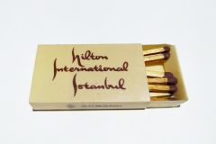 Hilton International İstanbul - Akbank reklamlı kibrit