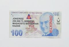 100 TL AKSAN JOKERSİZ 25000 TL BİRİKTİR / ŞAKA REKLAM PARALARI