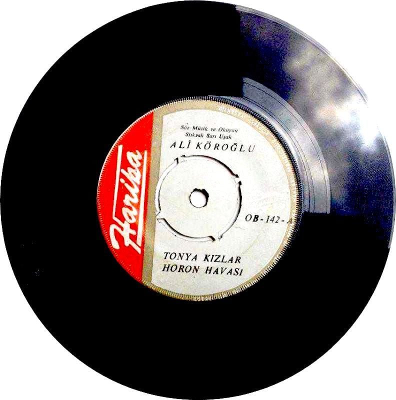Ali KÖROĞLU / Tonya kızlar oyun havası - Tonya erkekler oyun havası - 45'lik Plak