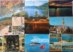 27 adet yerli kartpostal