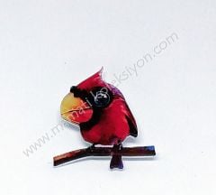 Kırmızı kuş  - Rozet