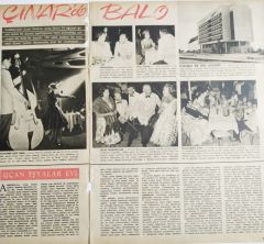 Yeşilköy Çınar Otel açılış gecesi haberi - 1958