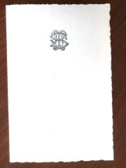 İstanbul Hilton Akşam Yemeği - Davetiye menü 1957
