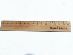 Kemal MAZICI - Ahşap 15 cm. cetvel