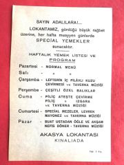 Akasya Lokantası Kınalıada - El ilanı