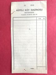 Kefeli Köy Gazinosu BÜYÜKDERE - Adisyon