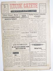 Küçük gazete 29 Kasım 1955 - ZONGULDAK - Gazete